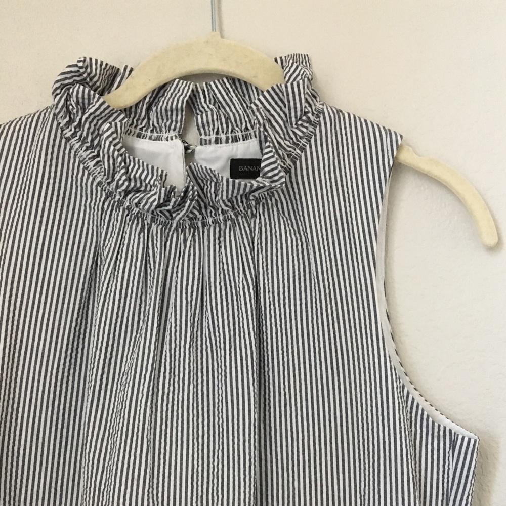 Banana Republic Ruffle & Stripe Dress Sz. 4